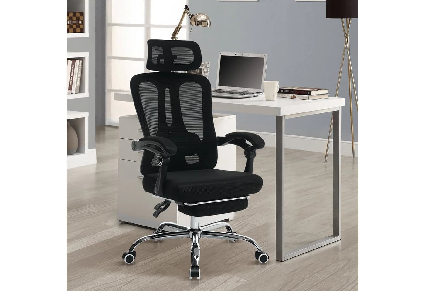 GarveeMore Bürostuhl Netzstoff Ergonomisch mit Lendenstütze