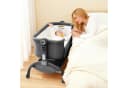 GarveeMore Beistellbett 3 in 1 Grau höhenverstellbar mit Anti-Reflux-Neigung Bild 1