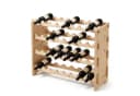 GarveeMore Weinregal aus massivem Kiefernholz, Natur, 4-12 Ebenen Bild 1