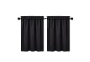 GarveeMore Verdunkelungsvorhang Schwarz 230 GSM Mikrofaser Set Bild 2