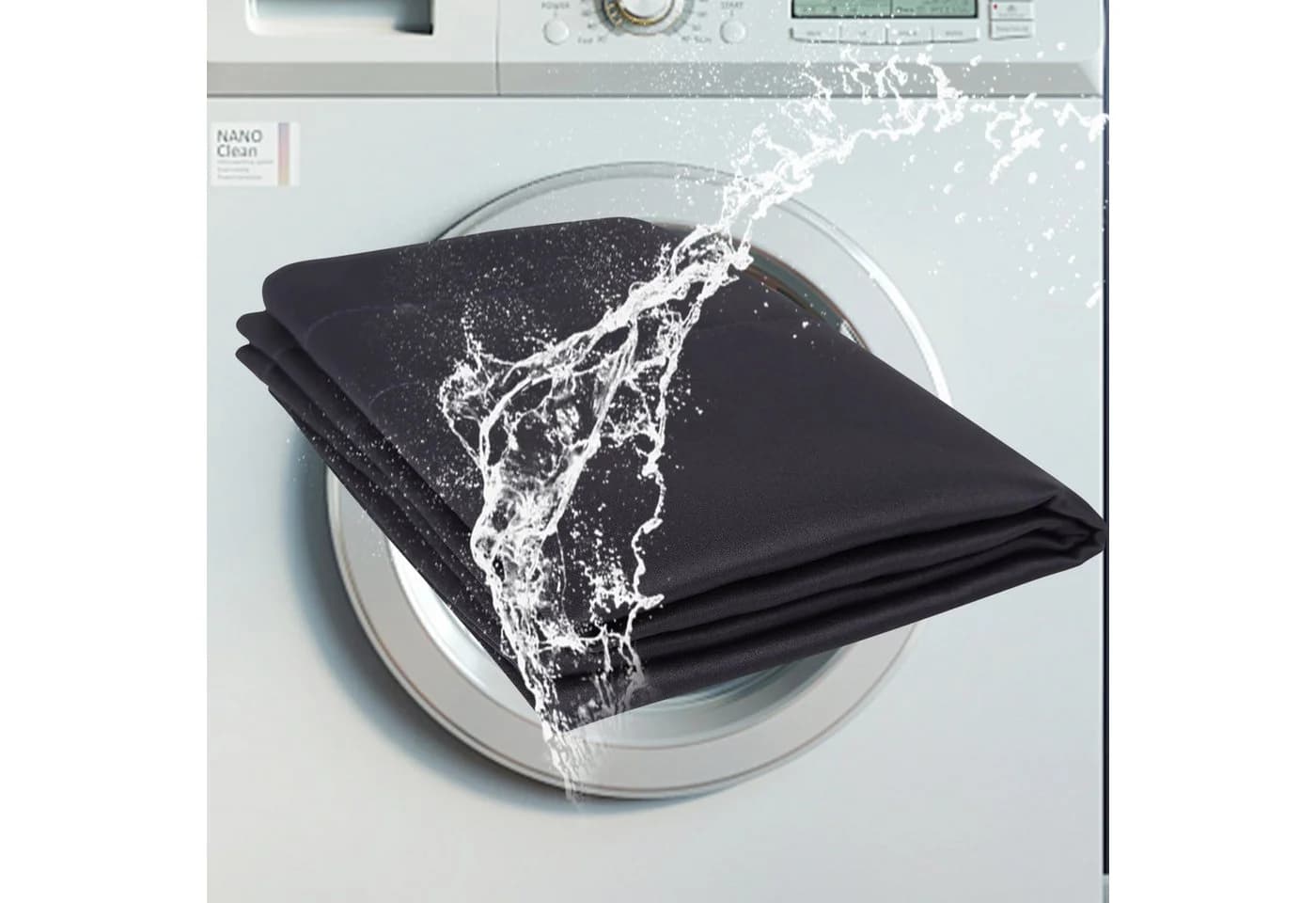 GarveeMore Verdunkelungsvorhang Schwarz 230 GSM Mikrofaser Set - Bild 5