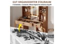 GarveeMore Schminktisch mit Schiebespiegel & LED Licht & Glasplatte Bild 5