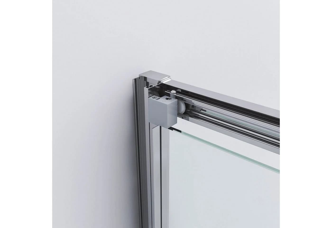 AQUALAVOS Dusch-Schiebetür 3-teilig 120x195 cm Sicherheitsglas Nano-Beschichtung - Bild 5