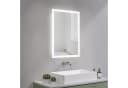 AQUALAVOS LED Badspiegel 50x70cm mit Live-Uhrzeit Bild 2