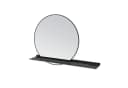 AQUALAVOS Runder Badspiegel 50 cm Schwarz Rahmen Bild 5