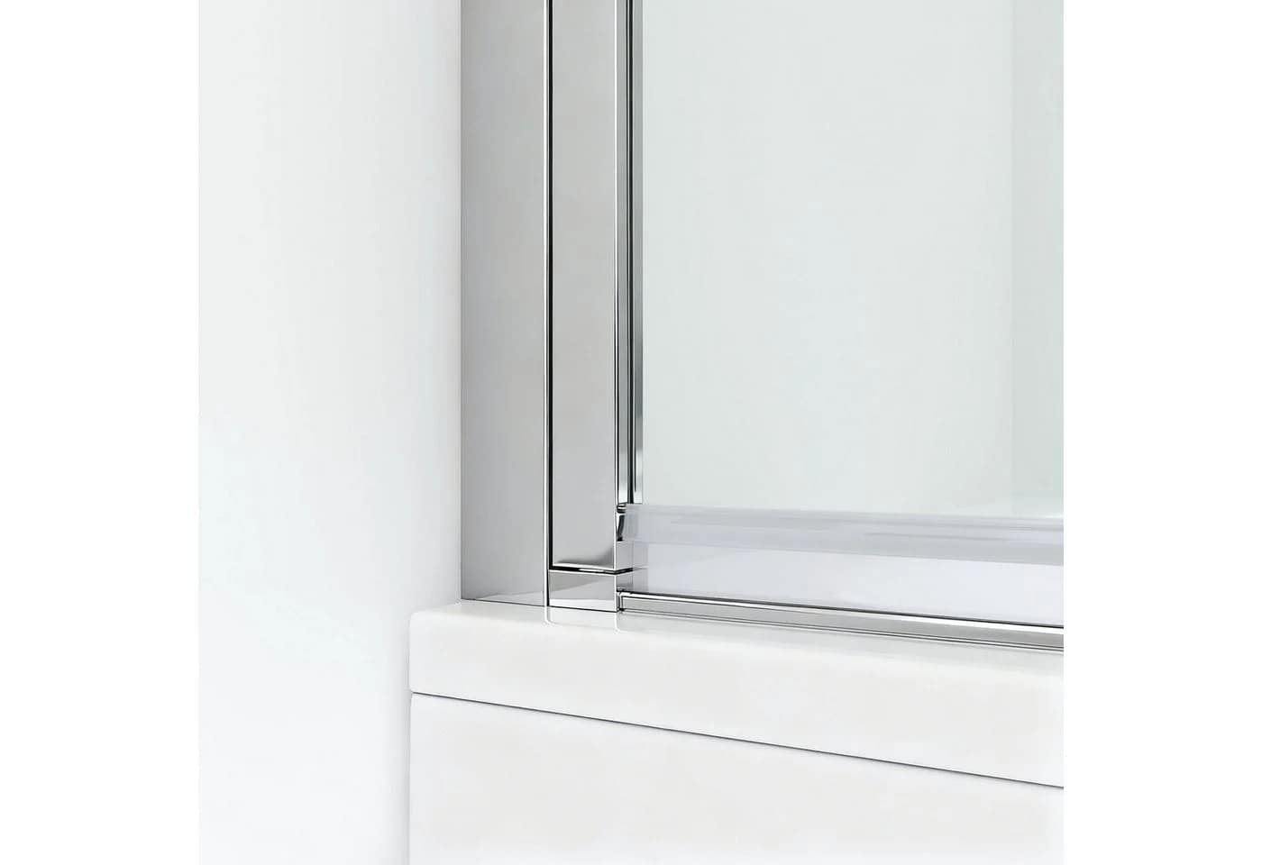 AQUALAVOS Badewannenaufsatz 80 cm ESG Glas links - Bild 5