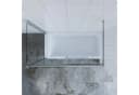 AQUALAVOS Badewannenaufsatz Duschabtrennung Eck Schiebetür 110x70x150cm Bild 3