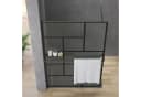 AQUALAVOS Walk-in-Dusche Mattschwarz Kariert 8mm ESG Glas Bild 3