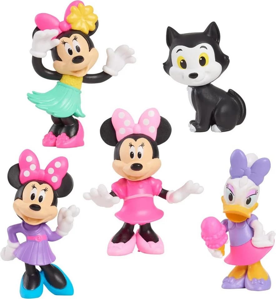 Just Play Disney Junior Minnie Mouse Minifiguren 5er-Pack Rosa - Bild 3