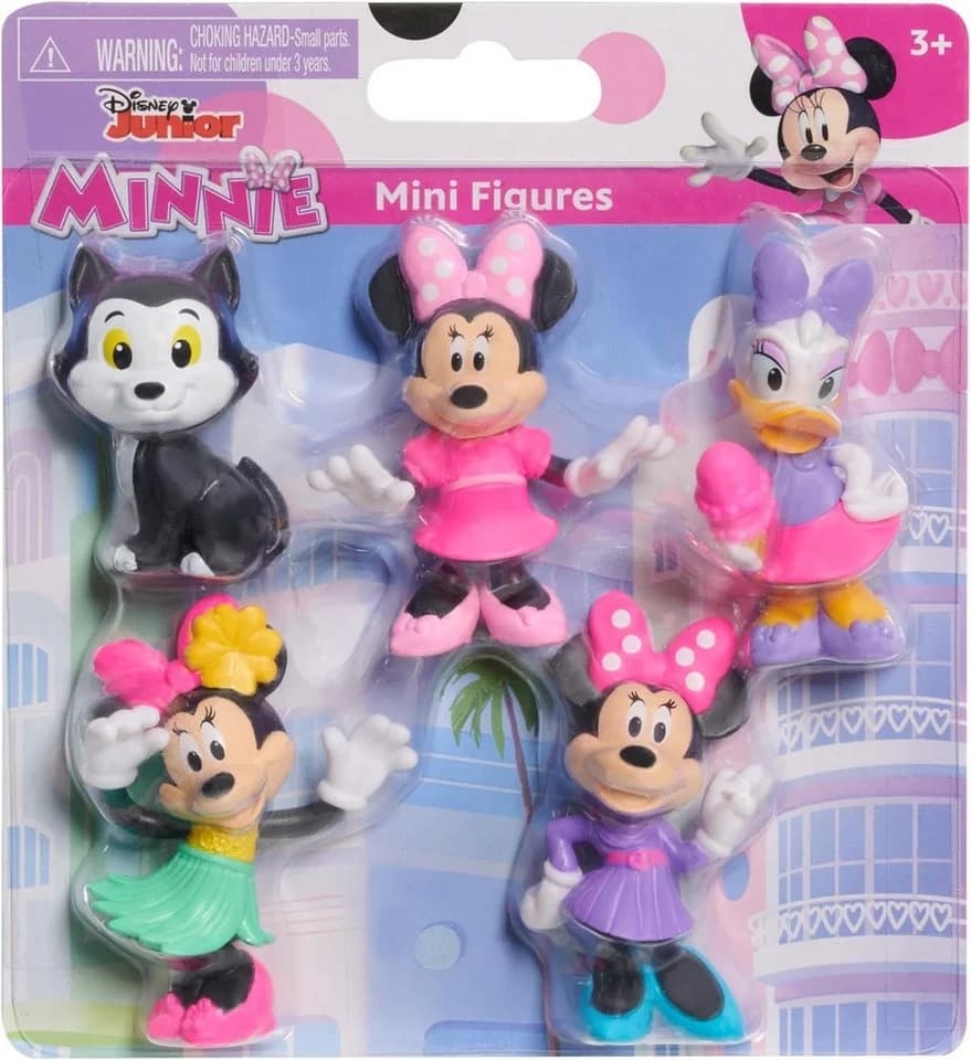 Just Play Disney Junior Minnie Mouse Minifiguren 5er-Pack Rosa - Bild 5