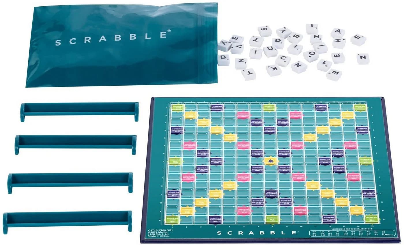 Mattel Games Scrabble Kompakt Reisespiel Bunt