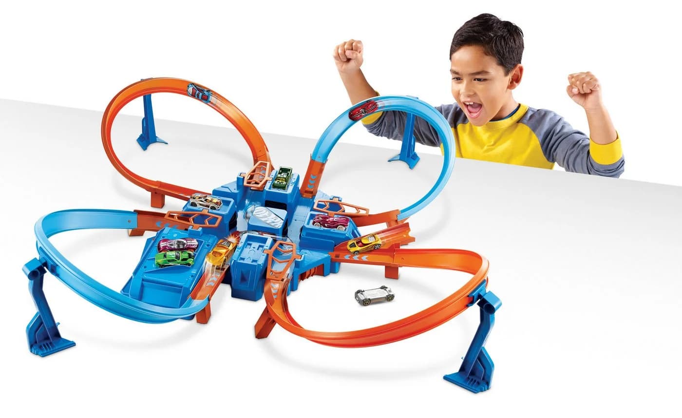 Hot Wheels Autorennbahn Action Criss Cross Crash Trackset Bunt - Bild 3
