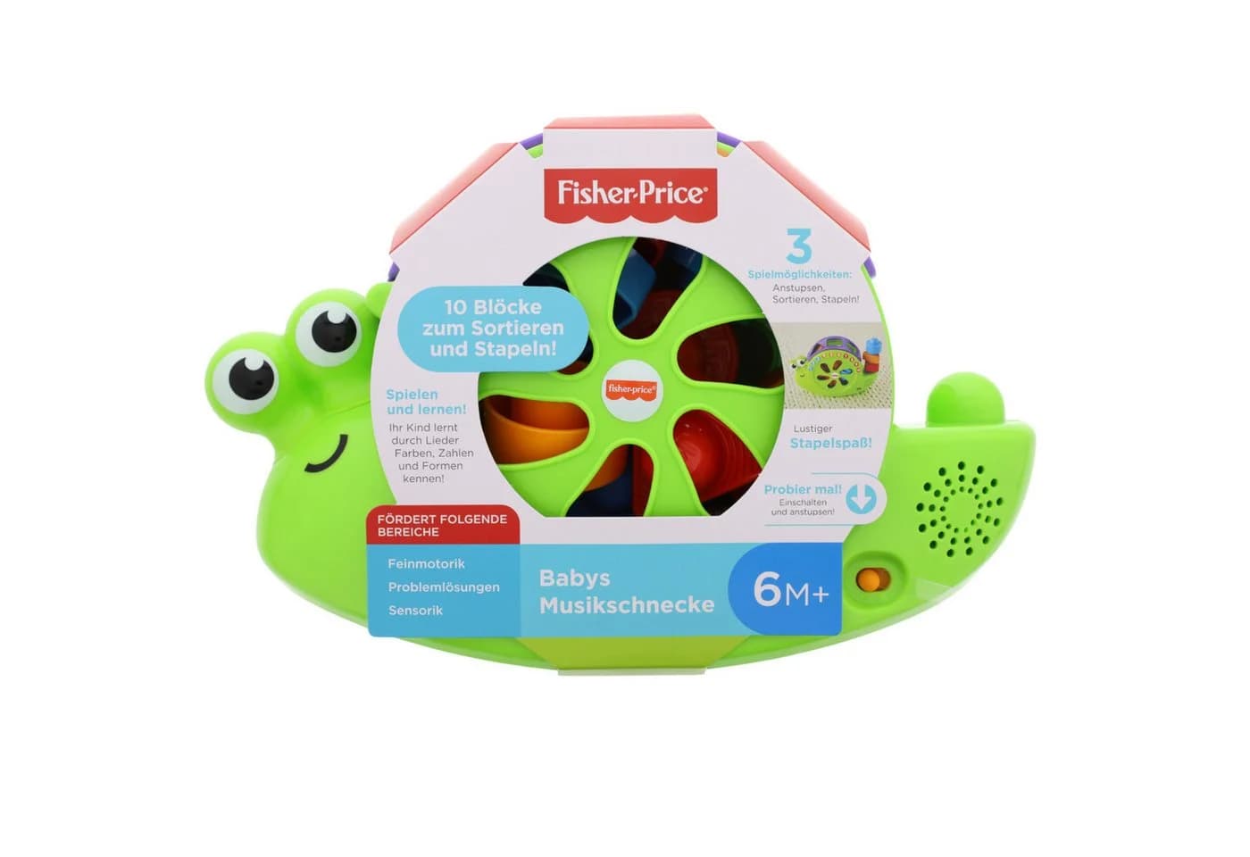 Fisher-Price® Lernspielzeug Musikschnecke mit Musik, Lichtern und Formen - Bild 2