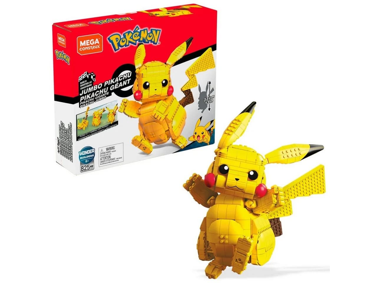 MEGA Pokémon Jumbo Pikachu 32 cm zum Zusammenbauen
