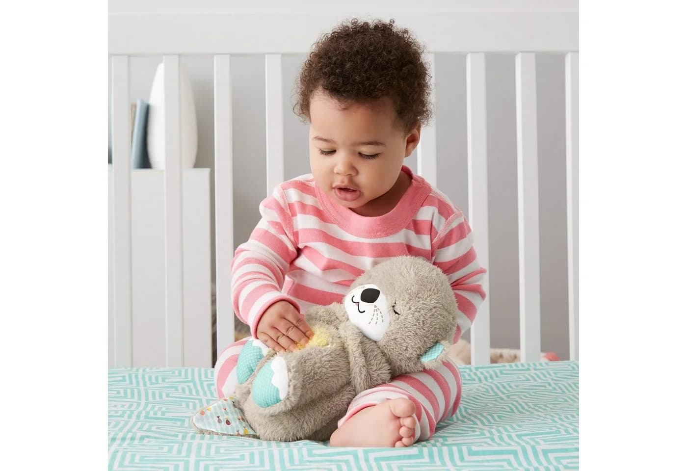 Fisher-Price® Plüschfigur Schlummer-Otter Einschlafhilfe Grau - Bild 4