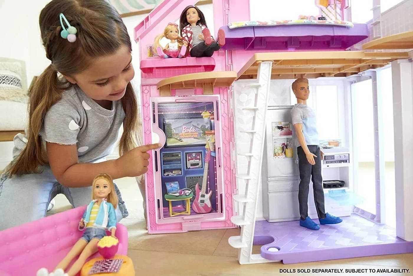 Mattel® Spielhaus Barbie FXG57 Malibu Haus Puppenhaus +25 Zubehörteile
