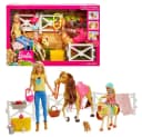 Barbie Reitspaß Spiel-Set mit Puppen, Pferd und Pony Bild 2