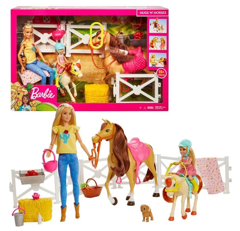 Barbie Reitspaß Spiel-Set mit Puppen, Pferd und Pony - Bild 2