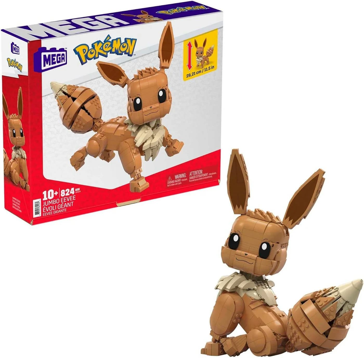 MEGA Construx Pokémon Jumbo Evoli Bauset 845 Teile - Bild 3