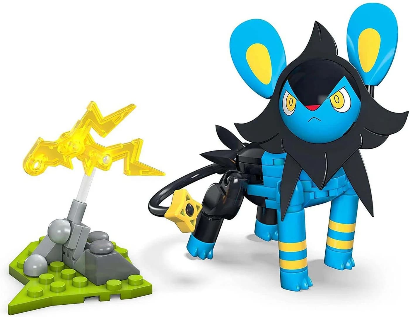 Mattel Mega Construx Pokémon Luxio Bauset mit Elektro-Kampfeffekt