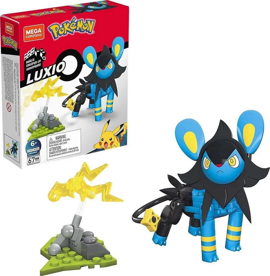 Mattel Mega Construx Pokémon Luxio Bauset mit Elektro-Kampfeffekt - Bild 2