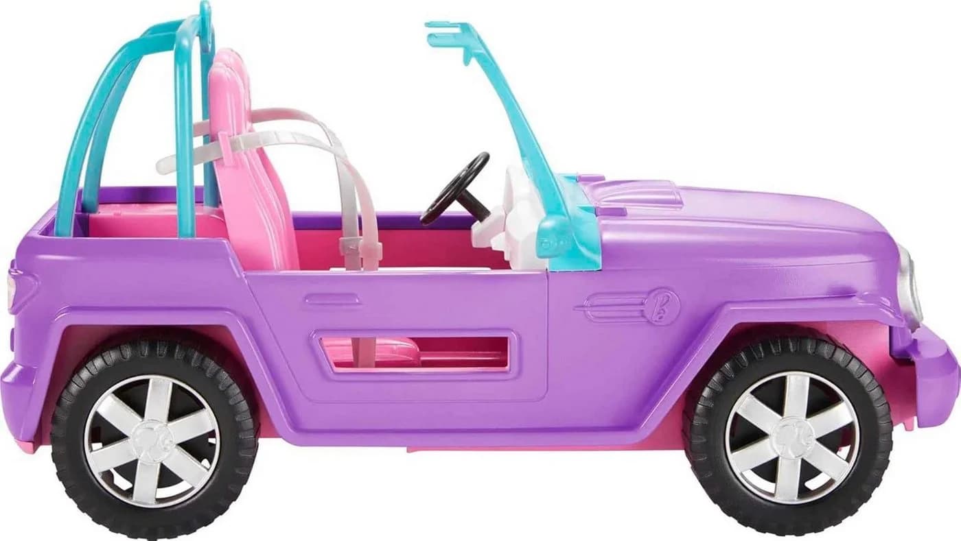 Barbie Jeep Convertible Lila mit beweglichen Rädern - Bild 2