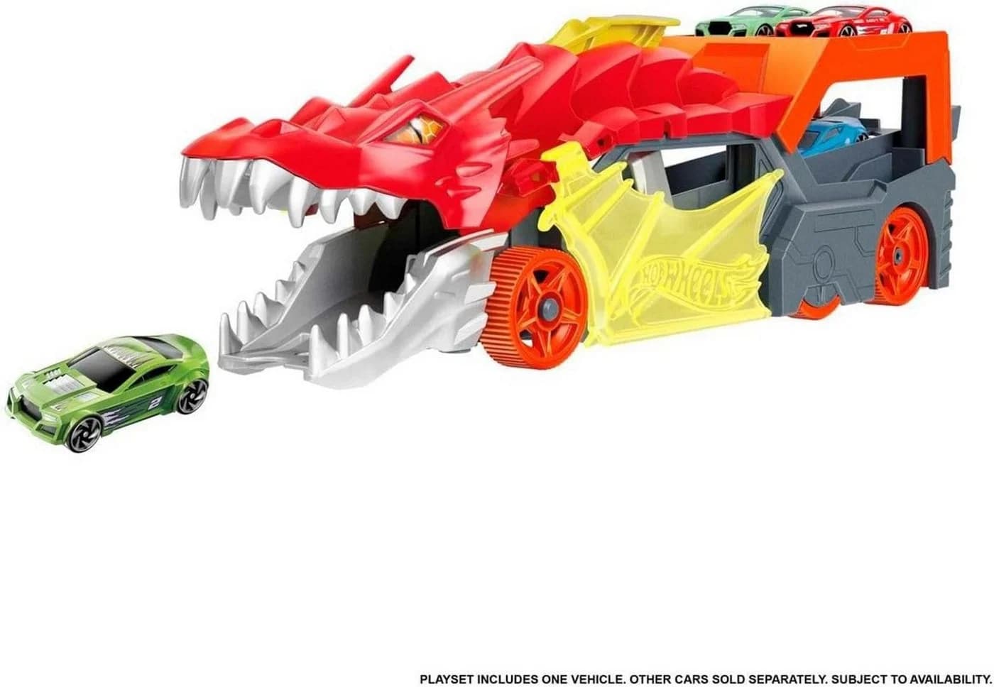 Hot Wheels City Track-Set Drachen-Starter-Transporter + Auto - Bild 3