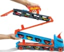 Hot Wheels 2-in-1 Rennbahn-Transporter mit drei Fahrzeugen Bild 3