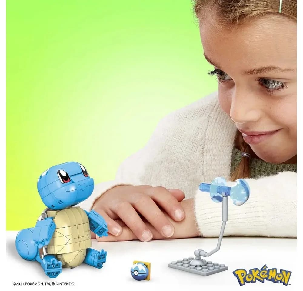 MEGA BLOKS Pokémon-Bauspielzeug-Set Schiggy Spielbausteine 199 Teile - Bild 3
