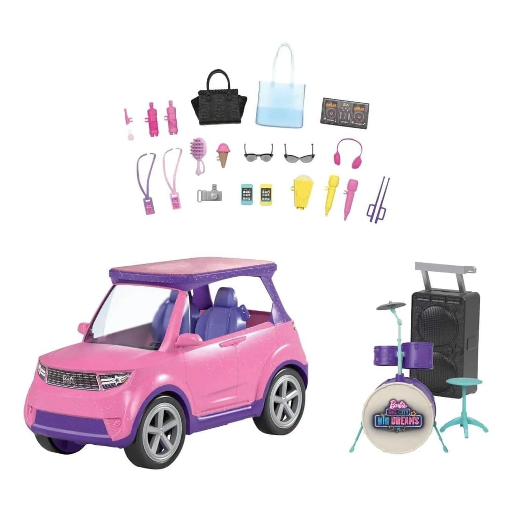 Barbie Big City Big Dreams SUV mit abnehmbarem Dach