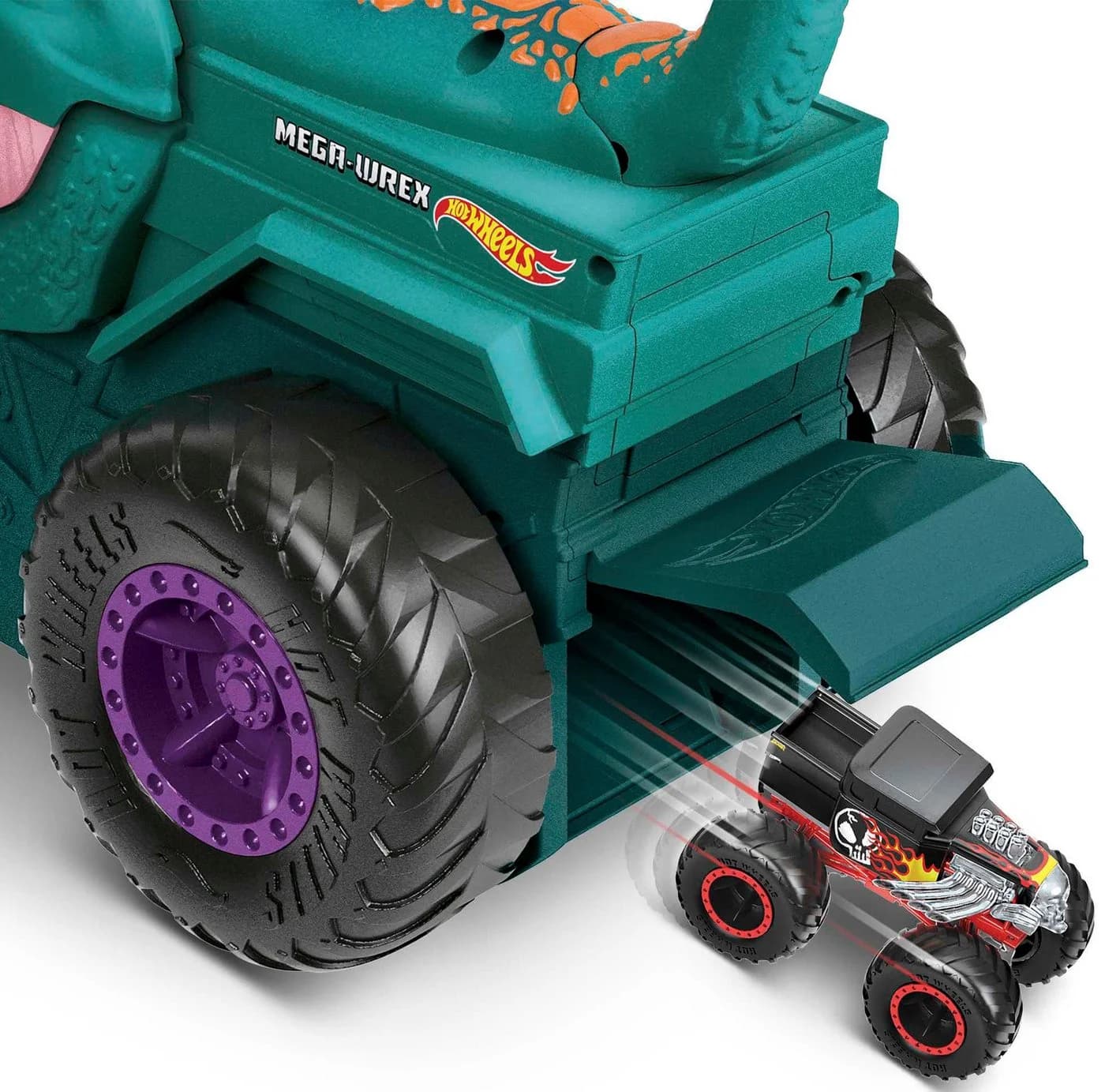 Hot Wheels Spielzeug-Monstertruck Mega-Wrex mit Licht und Sound - Bild 3