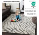 Livabliss Teppich LUANDA Rechteckig 80x220 cm Skandinavisch Boho Zebra Muster Bild 5