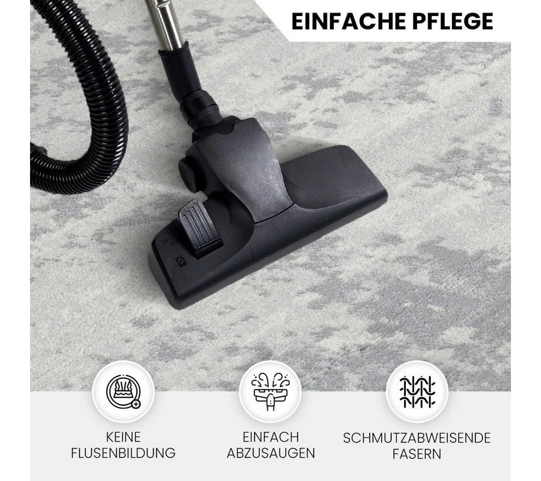 Livabliss Teppich DALI Rechteckig Marmor Optik Kurzflor Wohnzimmerteppich - Bild 4