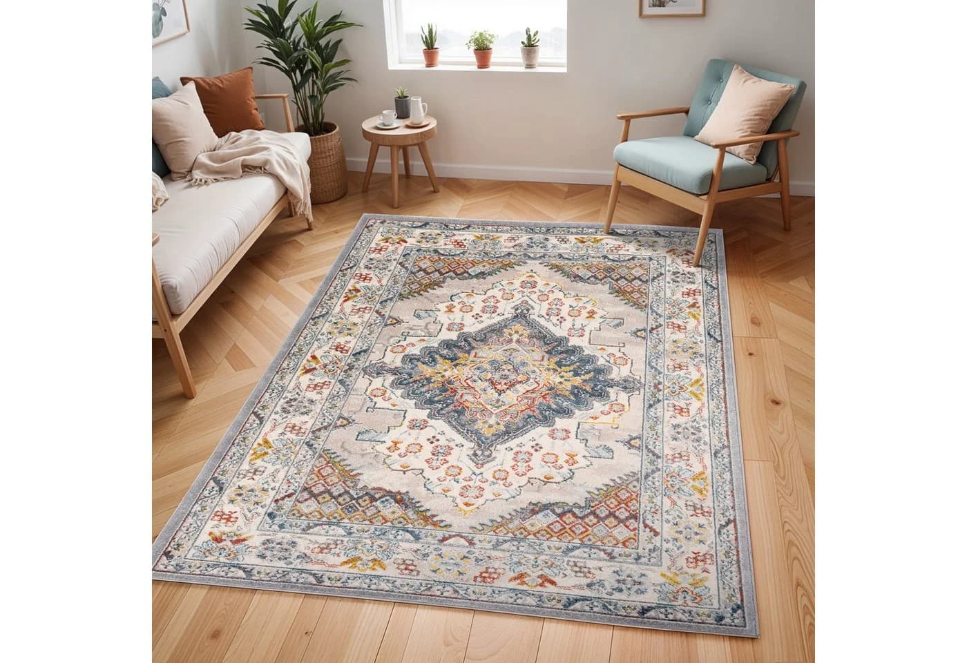Livabliss Teppich CASABLANCA Rechteckig 80x150 cm Orientalisch Grau - Bild 2