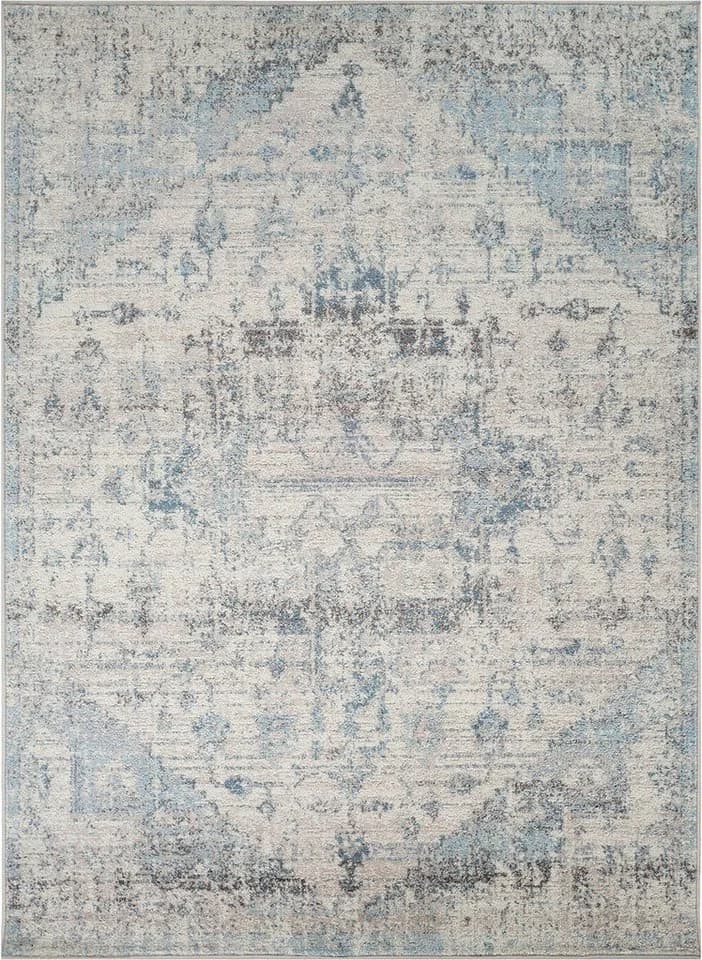 Livabliss Teppich TAMPA Rechteckig 13 mm Vintage Orientteppich Kurzflor Wohnzimmerteppich