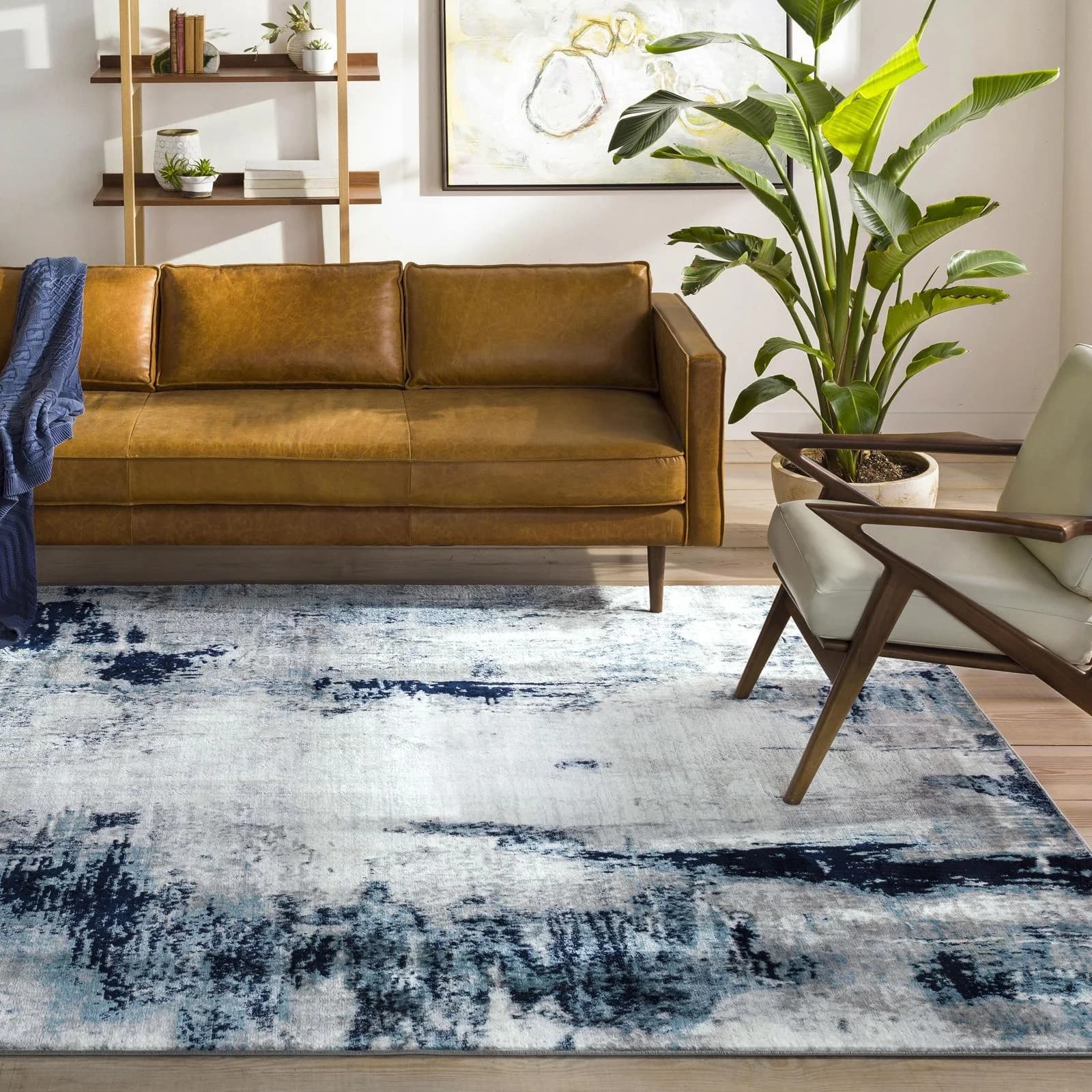 Livabliss Teppich HELSINKI Rechteckig 11 mm Marmor-Optik Polyester