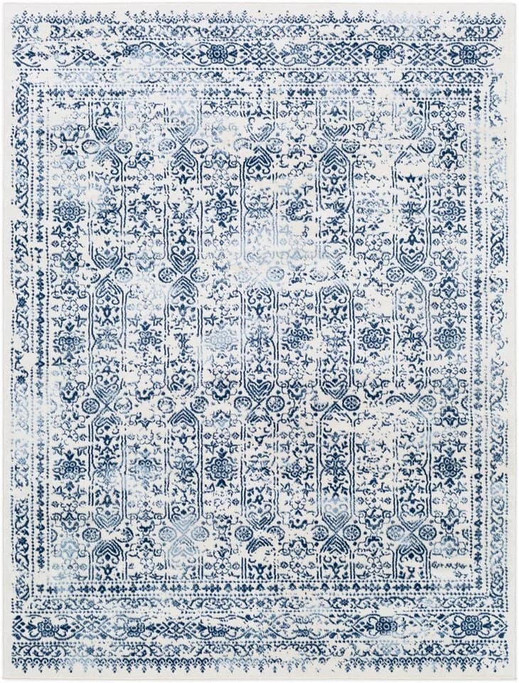 Livabliss Teppich OTTAWA Rechteckig 9 mm Vintage Orientteppich Kurzflor Boho Wohnzimmerteppich Läufer