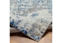 Moderner Blau Marmor-Optik Teppich Bild 4