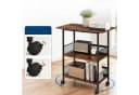 GarveeMore Druckertisch 3-Ebenen mit Rollen & Ablage Braun Bild 5