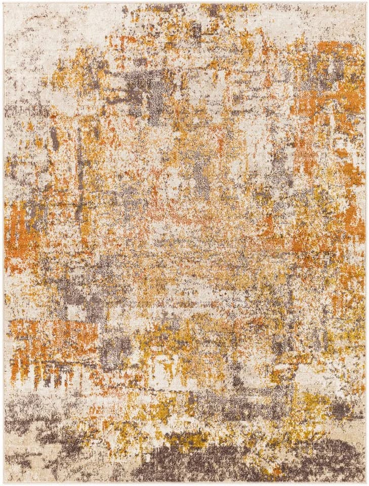 Livabliss Teppich JANINA Orange Modern Abstrakt Marble-Look