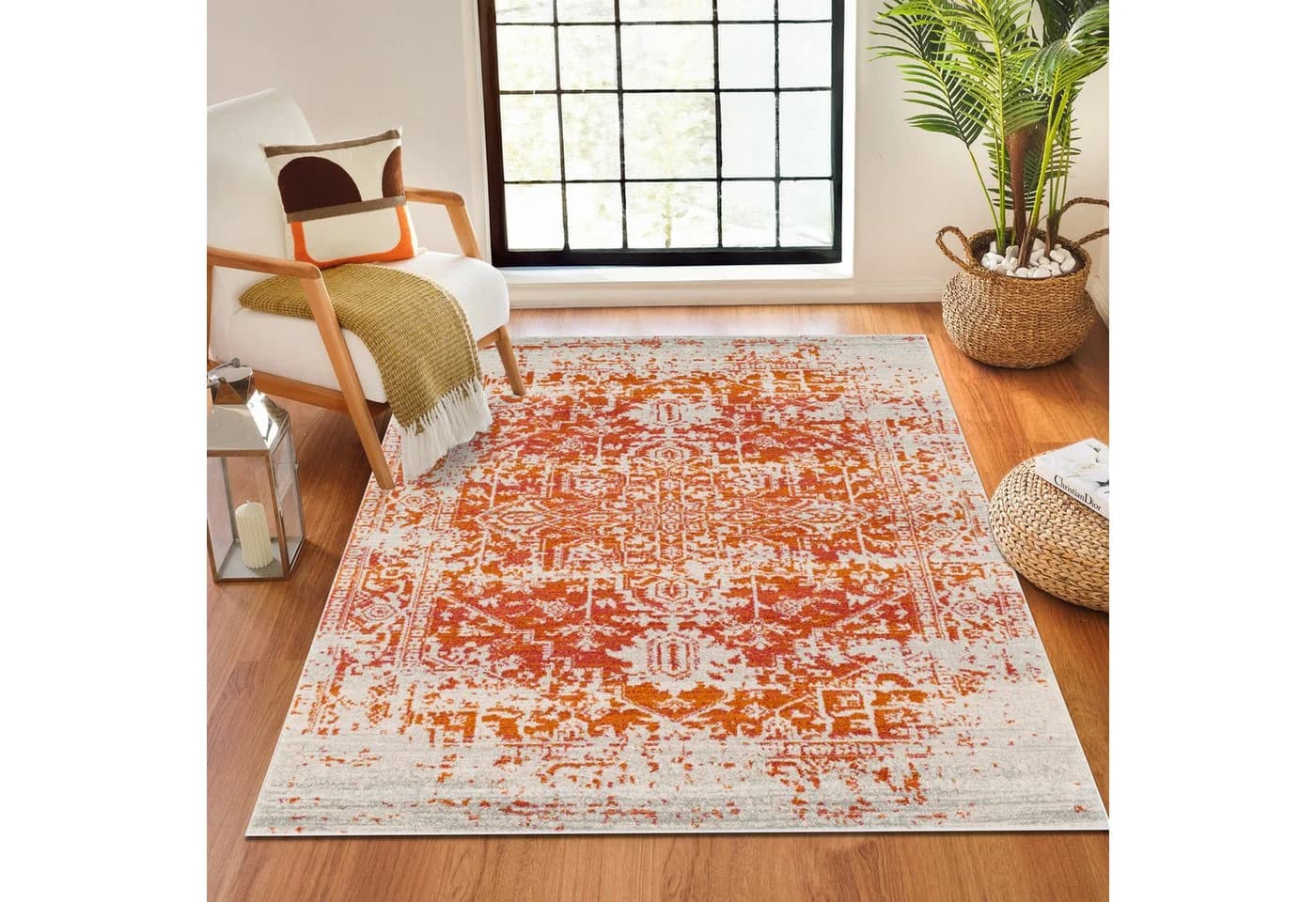 Livabliss Teppich SYRACUSA Kurzflor 12 mm Orange - Bild 2