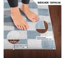 Livabliss Teppich Cleveland Rechteckig Blau Maschinenwaschbar Bild 3