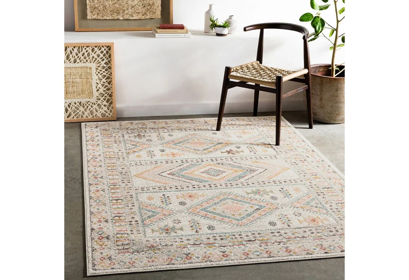 Livabliss Teppich JAIPUR Skandinavisch Kurzflor Boho Wohnzimmerteppich Läufer - Bild 2