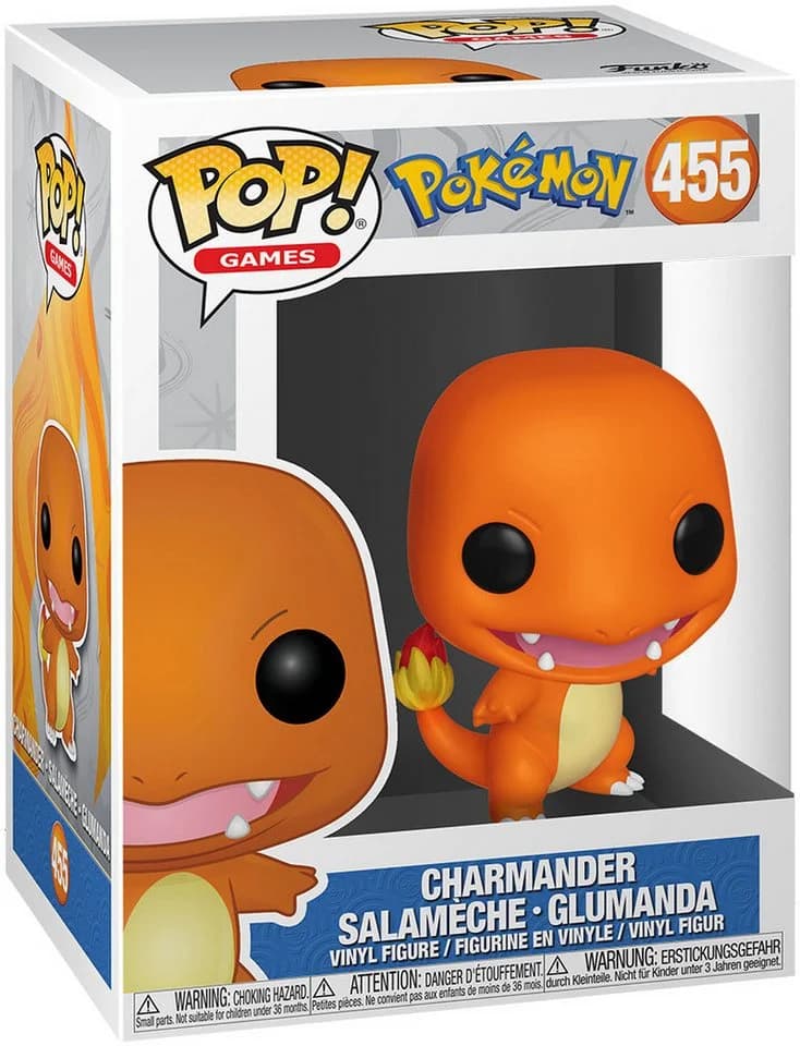 Funko Actionfigur Funko POP Games Pokemon Charmander Orange