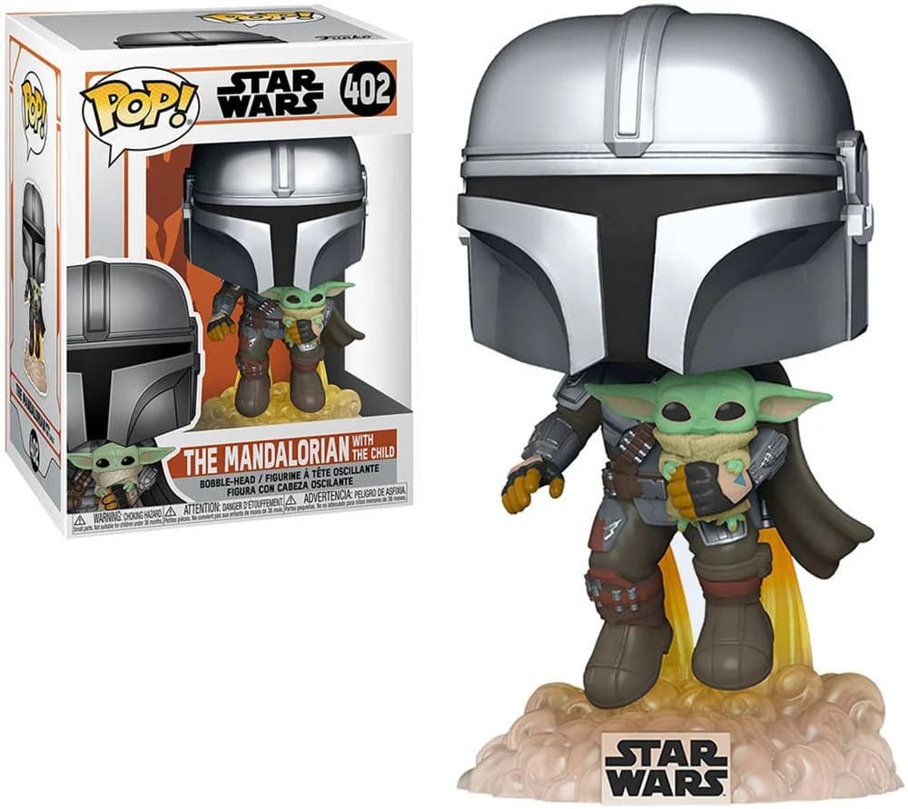 Funko Actionfigur POP Star Wars The Mandalorian mit the Child Silber
