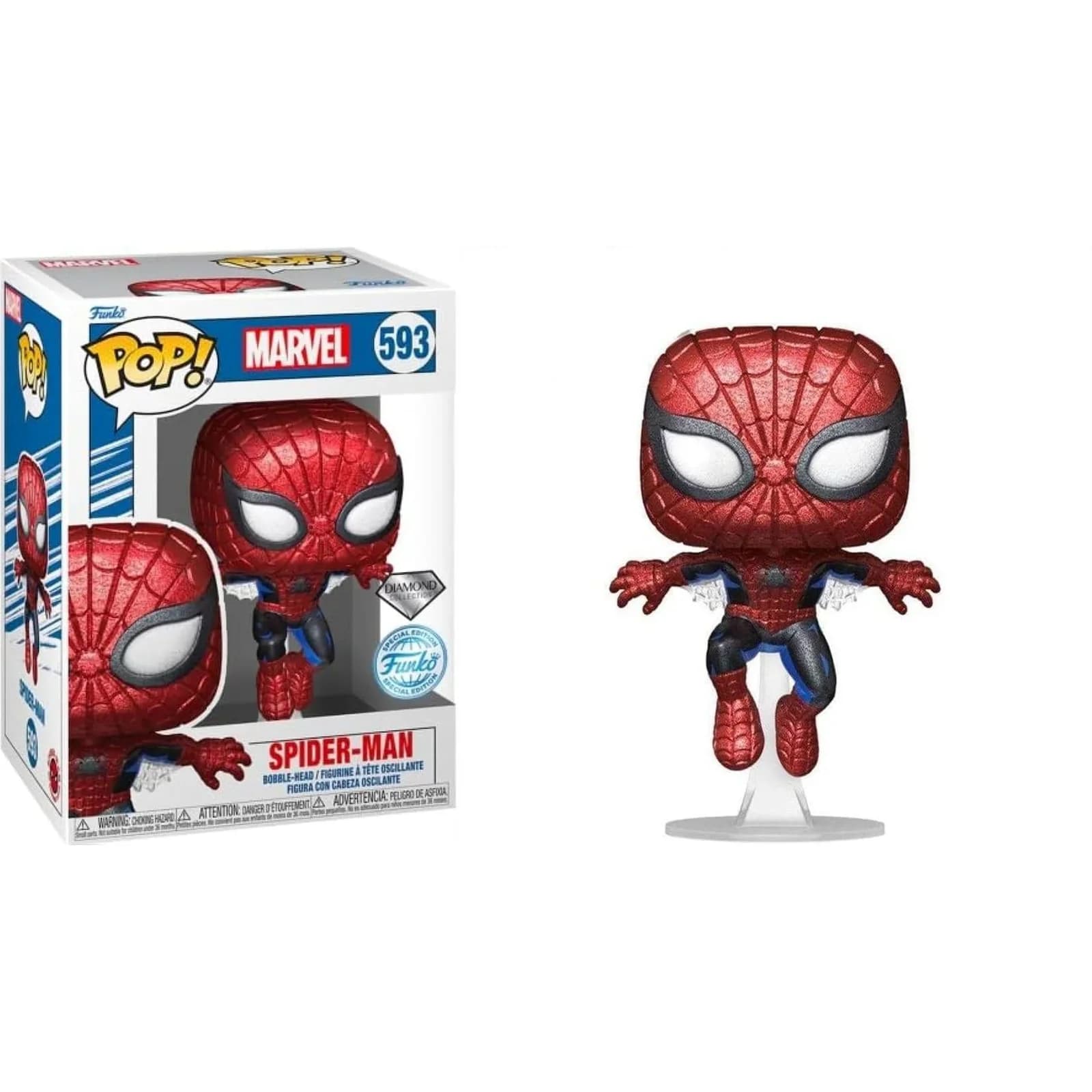 Funko POP Marvel Spider-Man Diamond Collection Vinyl Figur