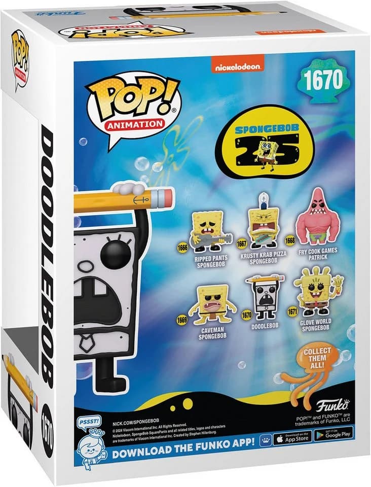 Funko Pop! Spielfigur Spongebob Squarepants Doodlebob 1670 - Bild 3