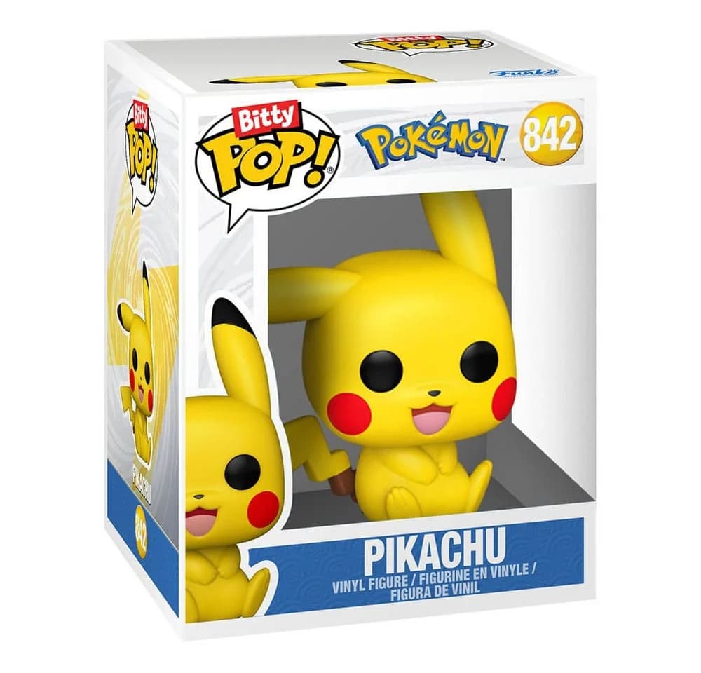 Funko Pokémon Bitty 4er-Pack Series 1 Vinyl Figuren Pikachu Aquana Raupy Tragosso - Bild 5