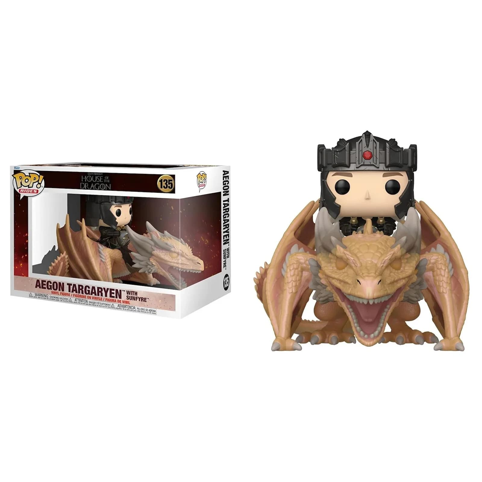 Funko Sammelfigur House of the Dragon Aegon Targaryen mit Sunfyre #135