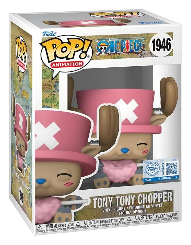 Funko One Piece POP! Animation Vinyl Figur Tony Chopper with Cotton Candy - Bild 4